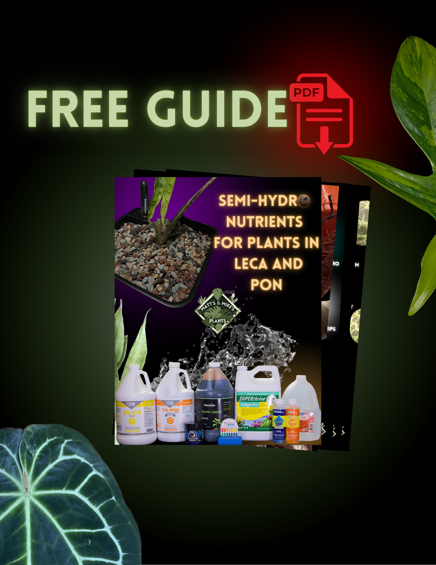 Semi-Hydro Nutrients for Plants in Leca and Pon Guide (FREE)
